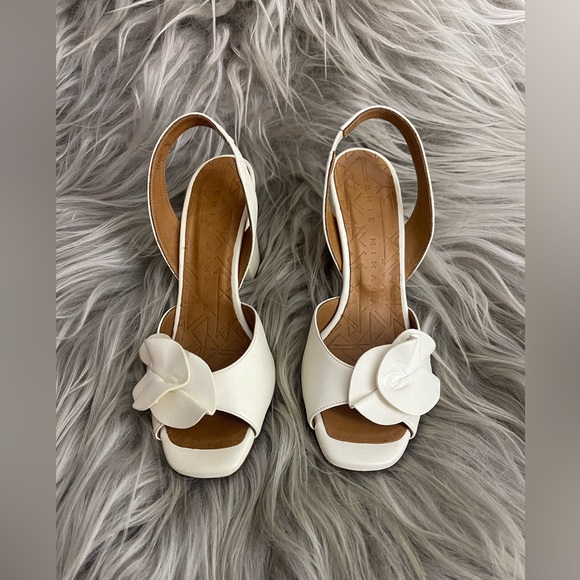 CHIE MIHARA heels with flowers-ANAMI LECHE size 36 worn once Original box - Picture 1 of 14